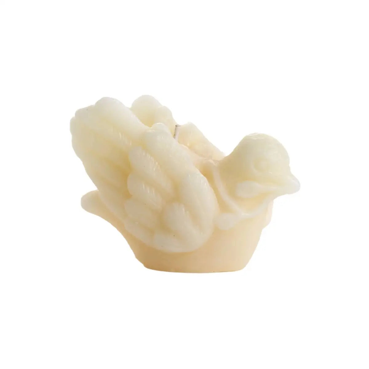 White Dove Candle - Beeswax - Wedding or Winter Peace - Big Dipper Wax Works