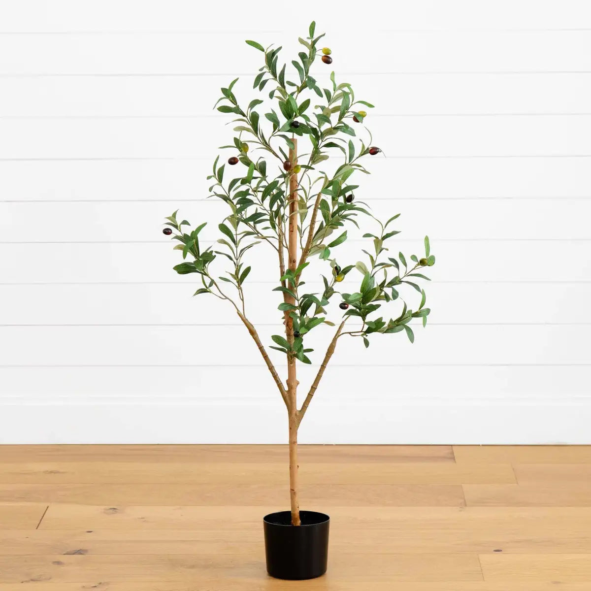4’ Artificial Olive Tree with Natural Trunk - Nearly Natural