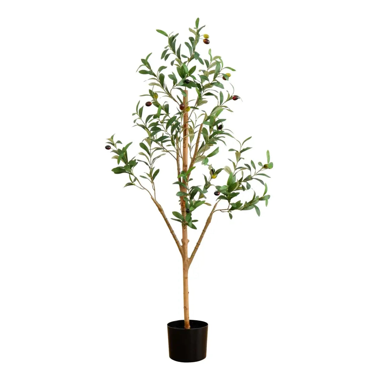 4’ Artificial Olive Tree with Natural Trunk - Nearly Natural