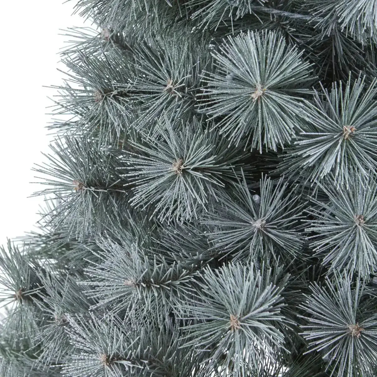 4’ Snowy Mountain Pine Artificial Christmas Tree with 150 LED Lights and Decorative Planter - Nearly Natural