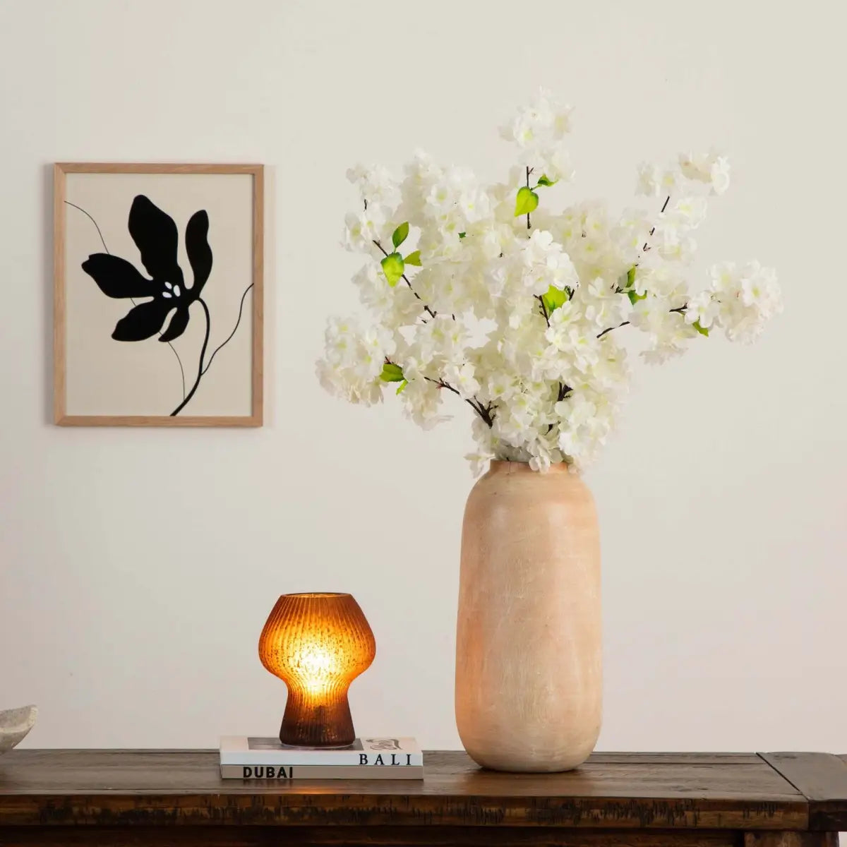 40’’ Artificial Cherry Blossom Flower - Set of 3 - Nearly Natural