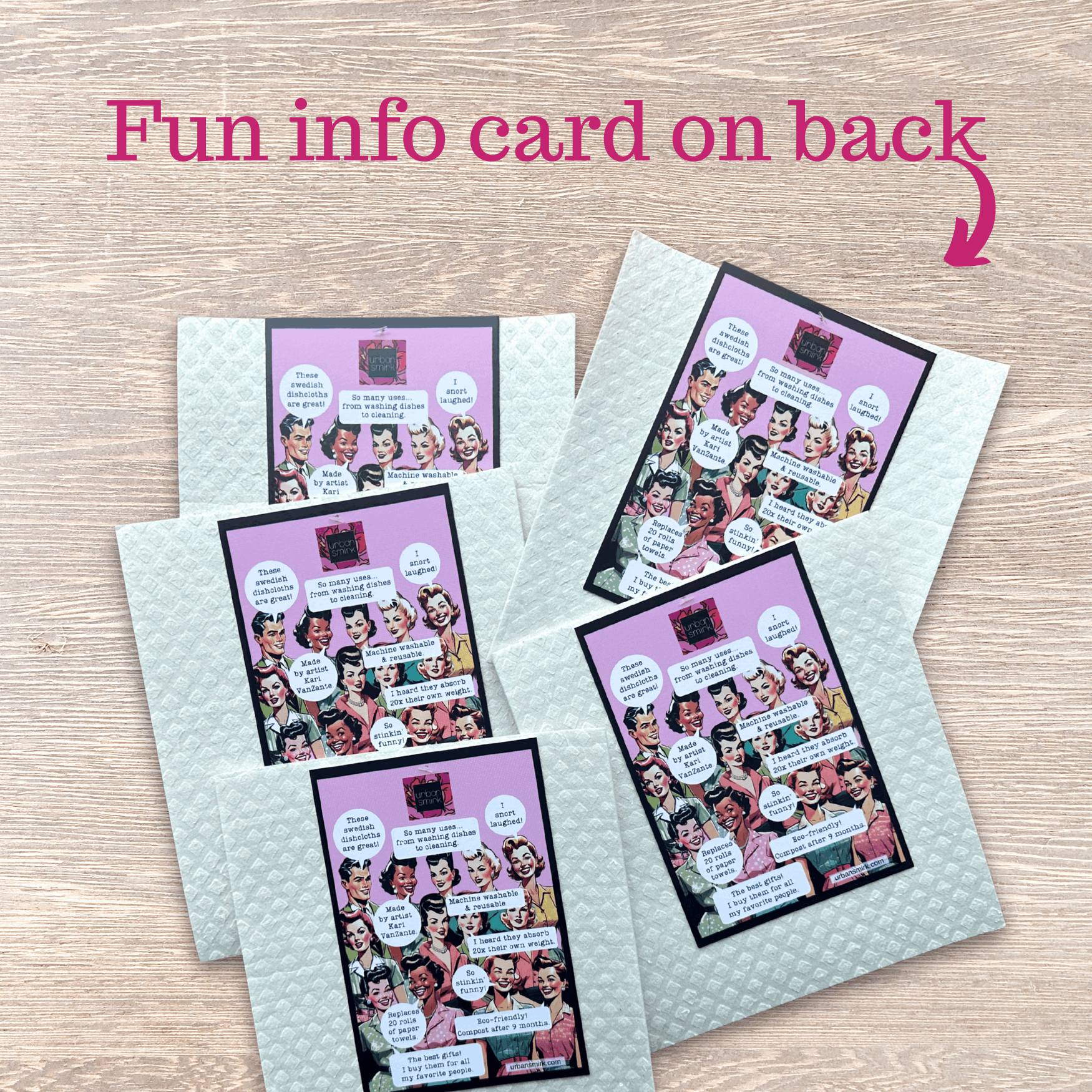 Funny Retro Swedish Dishcloth - Lost My Marbles