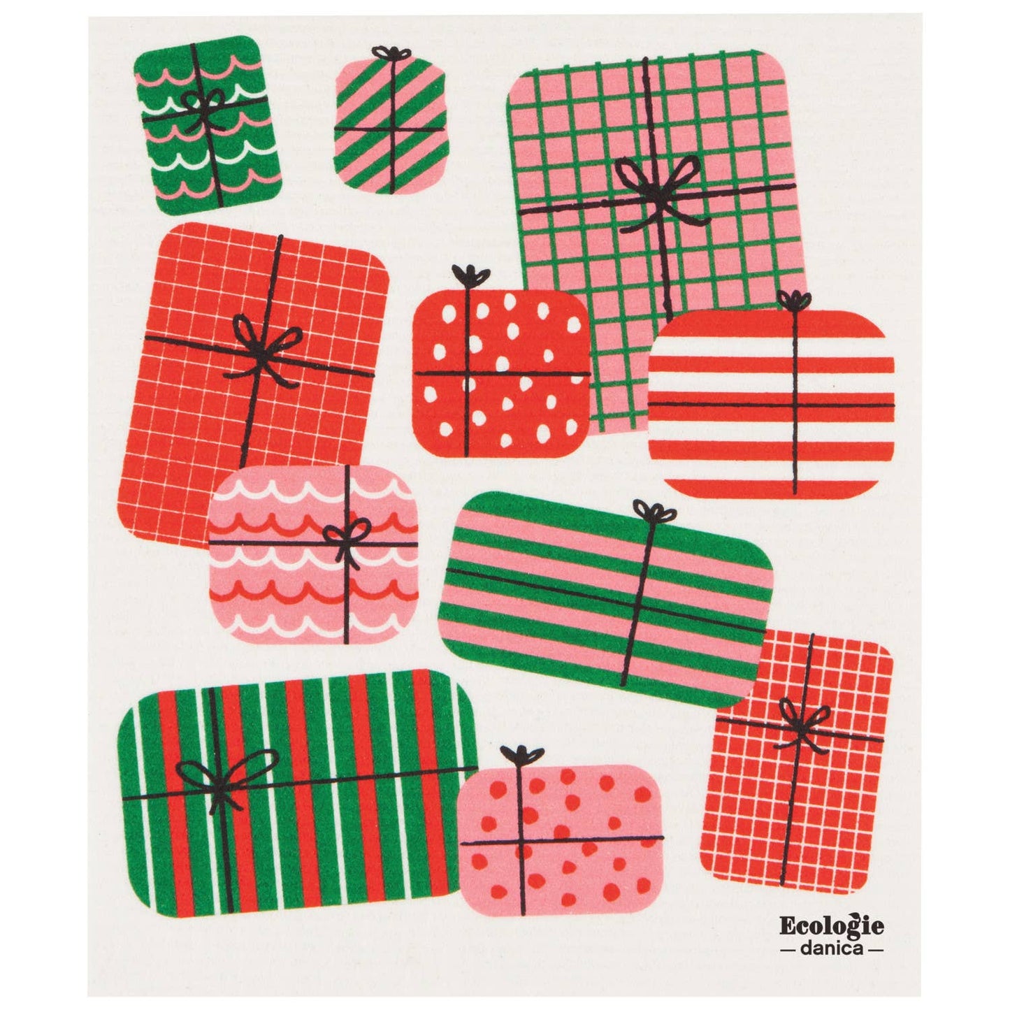 Large Swedish Dishcloth - Christmas Packages