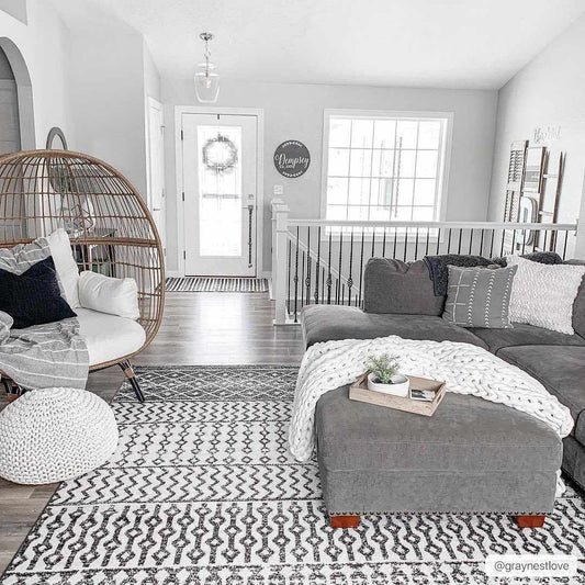 Constantin Black & White All Over Rug - Boutique Rugs