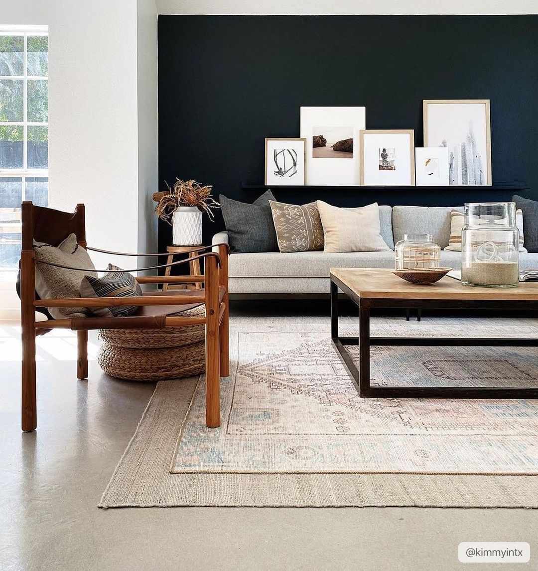 Light Brown and Blue Baloy Washable Area Rug - Boutique Rugs