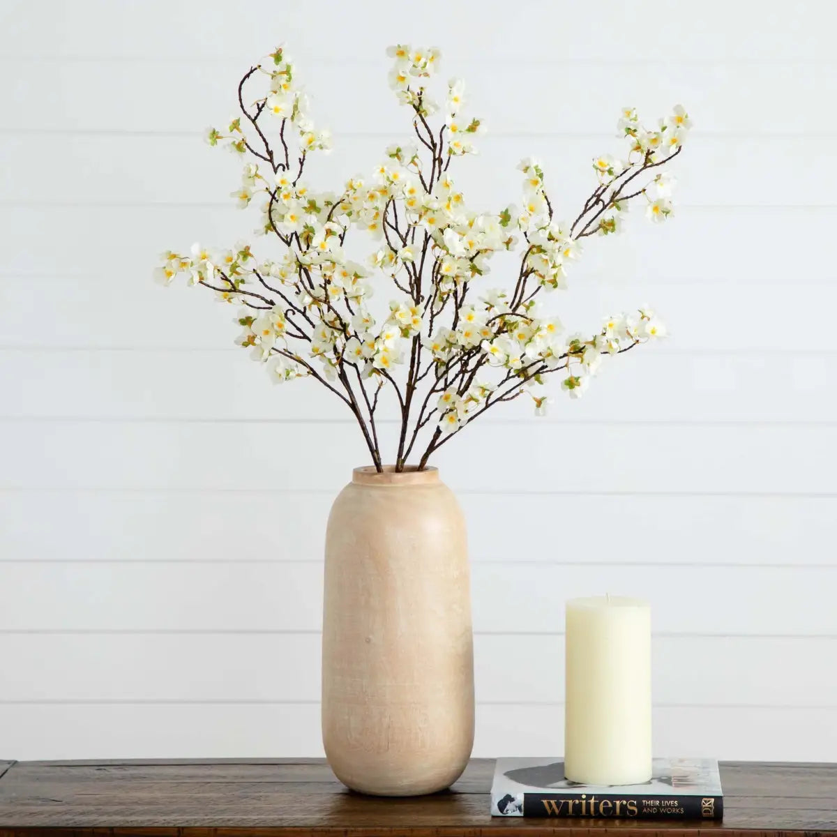 41’’ Artificial Cherry Blossom Flower Stems - Set of 3 - Nearly Natural