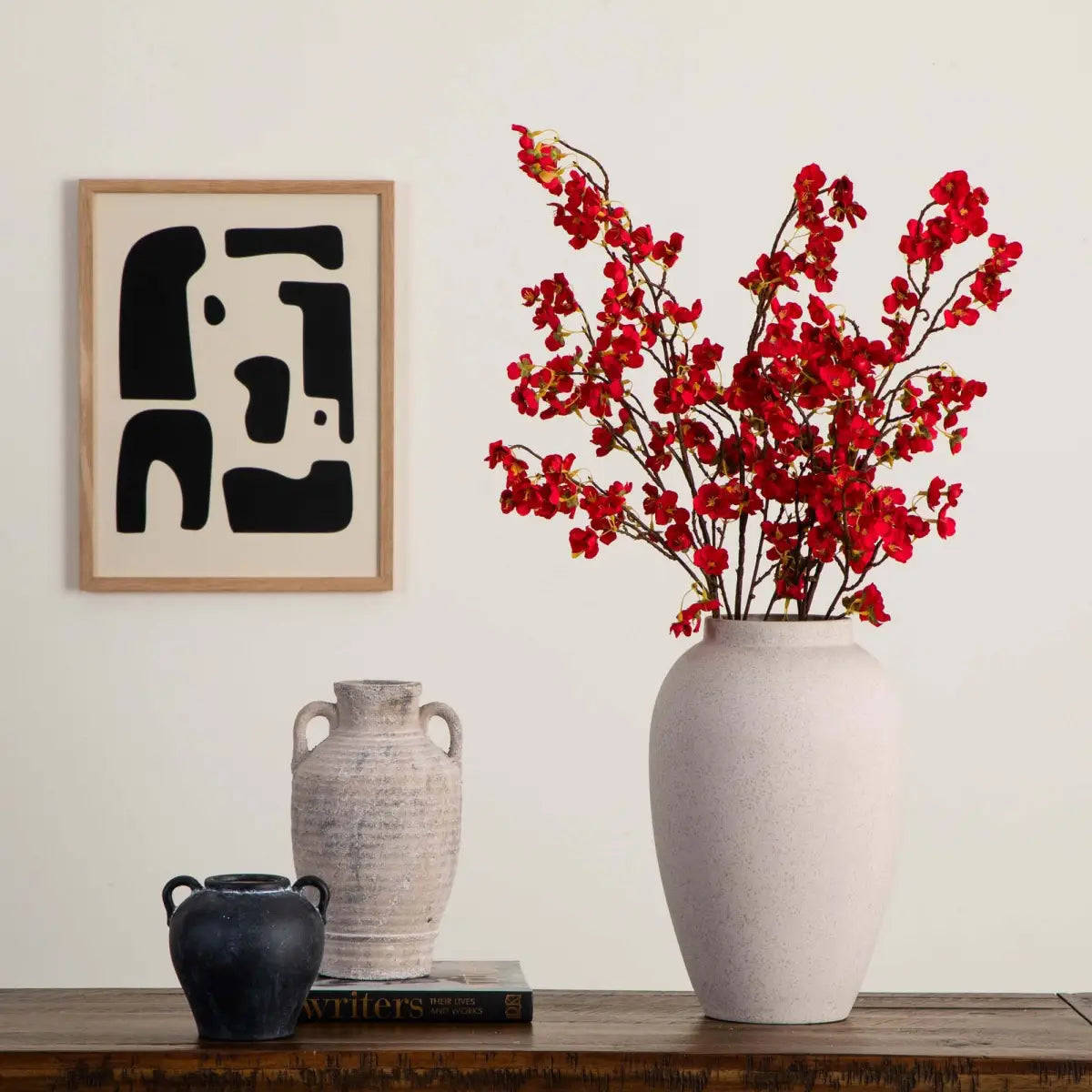 41’’ Artificial Cherry Blossom Flower Stems - Set of 3 - Nearly Natural