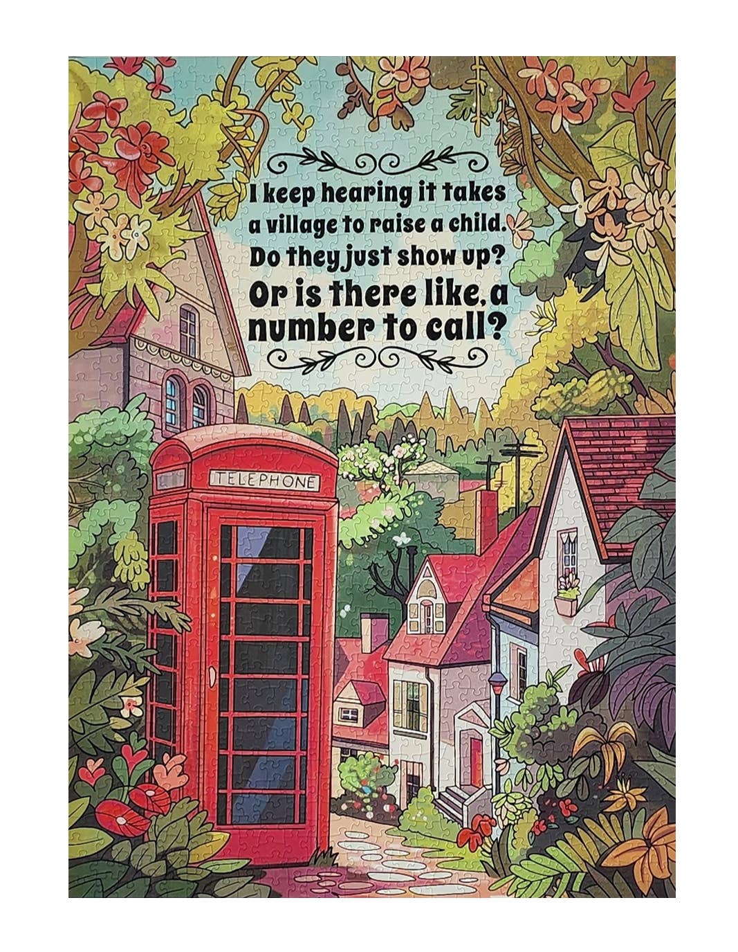 Jigsaw Puzzle - It Takes a Village - 1000 piece - ellembee gift