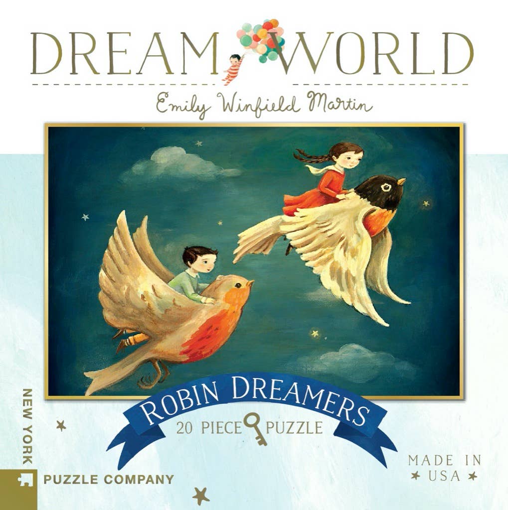 Robin Dreamers by Emily Winfield Martin - 20 Piece Mini Puzzle