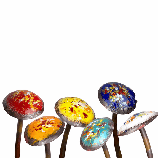 Enamel Copper Mushroom for Garden - choice of color - Clever Goods by Annabelle Noel Designs