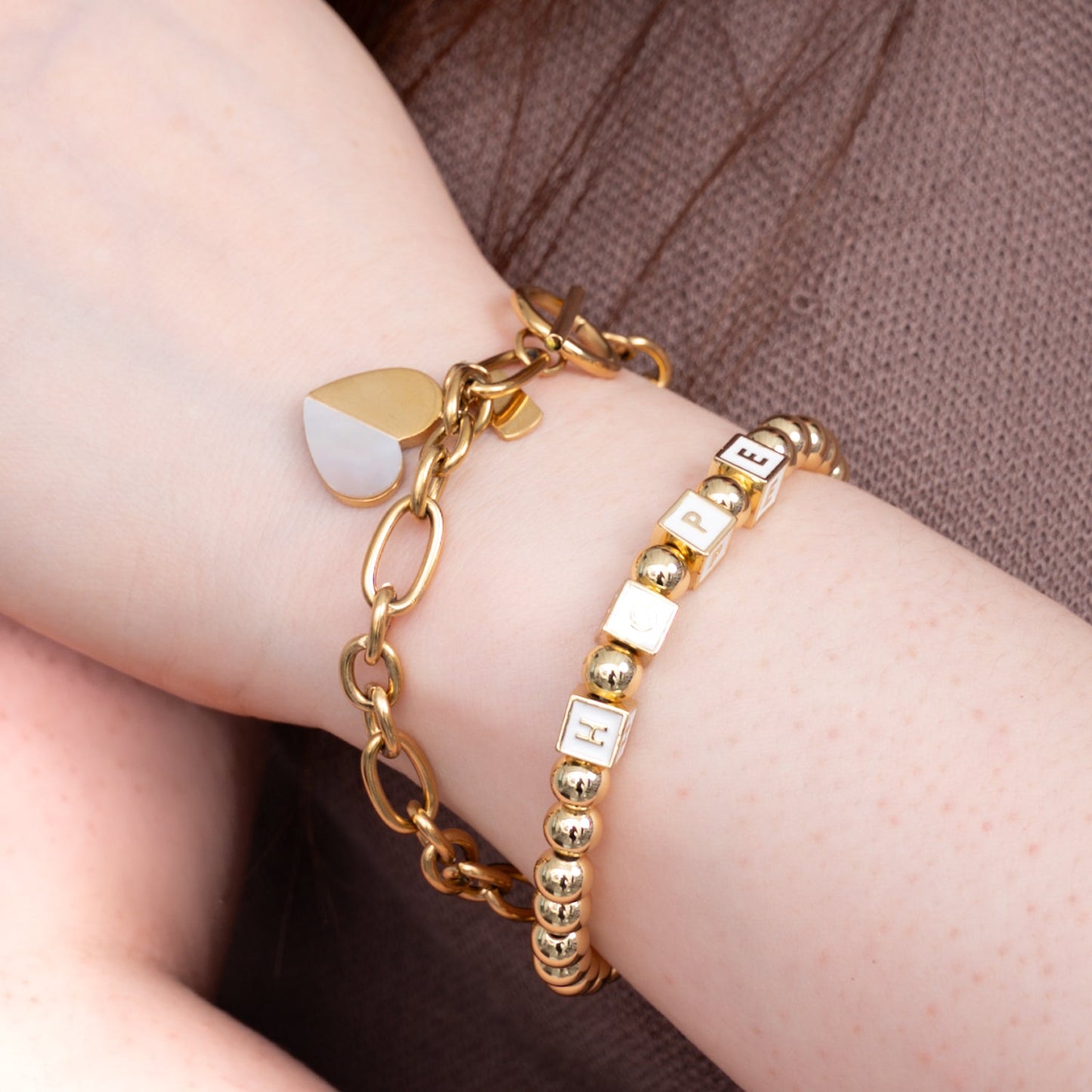 Pulsera Give Hope en oro