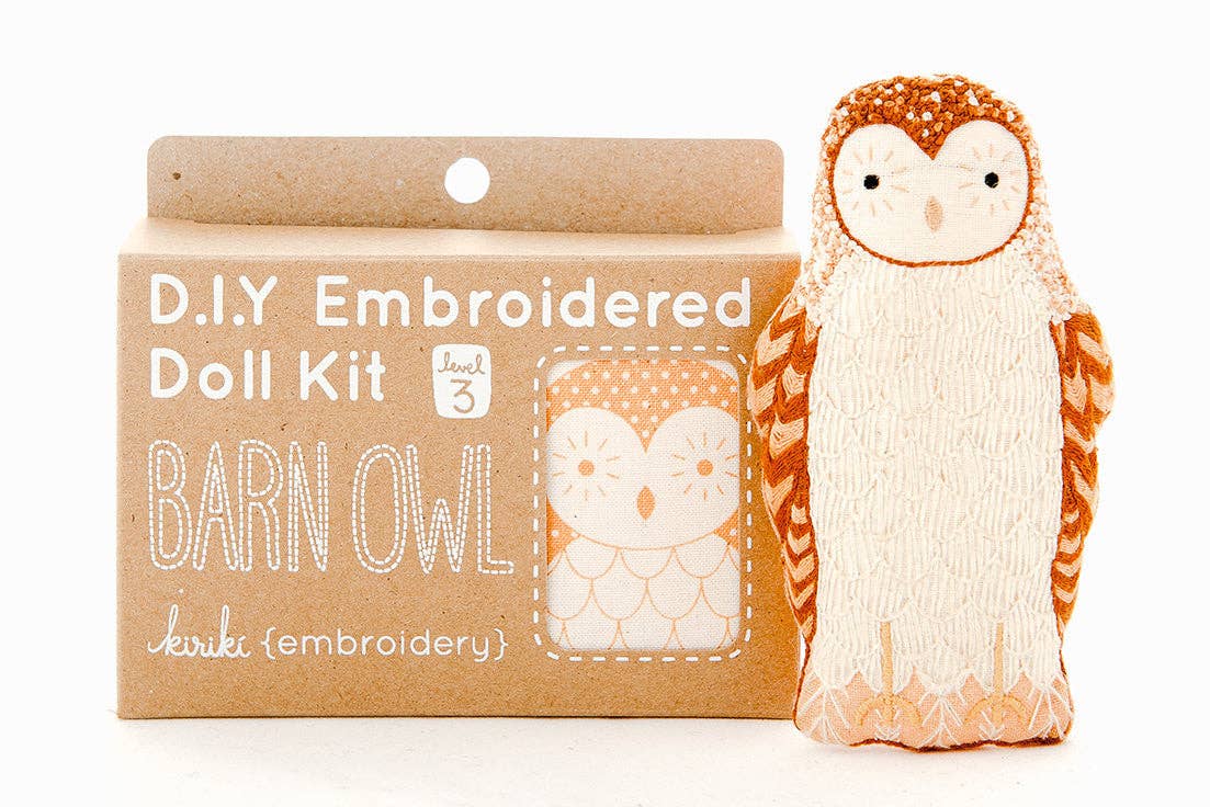 Barn Owl - Embroidery Kit - Kiriki Press