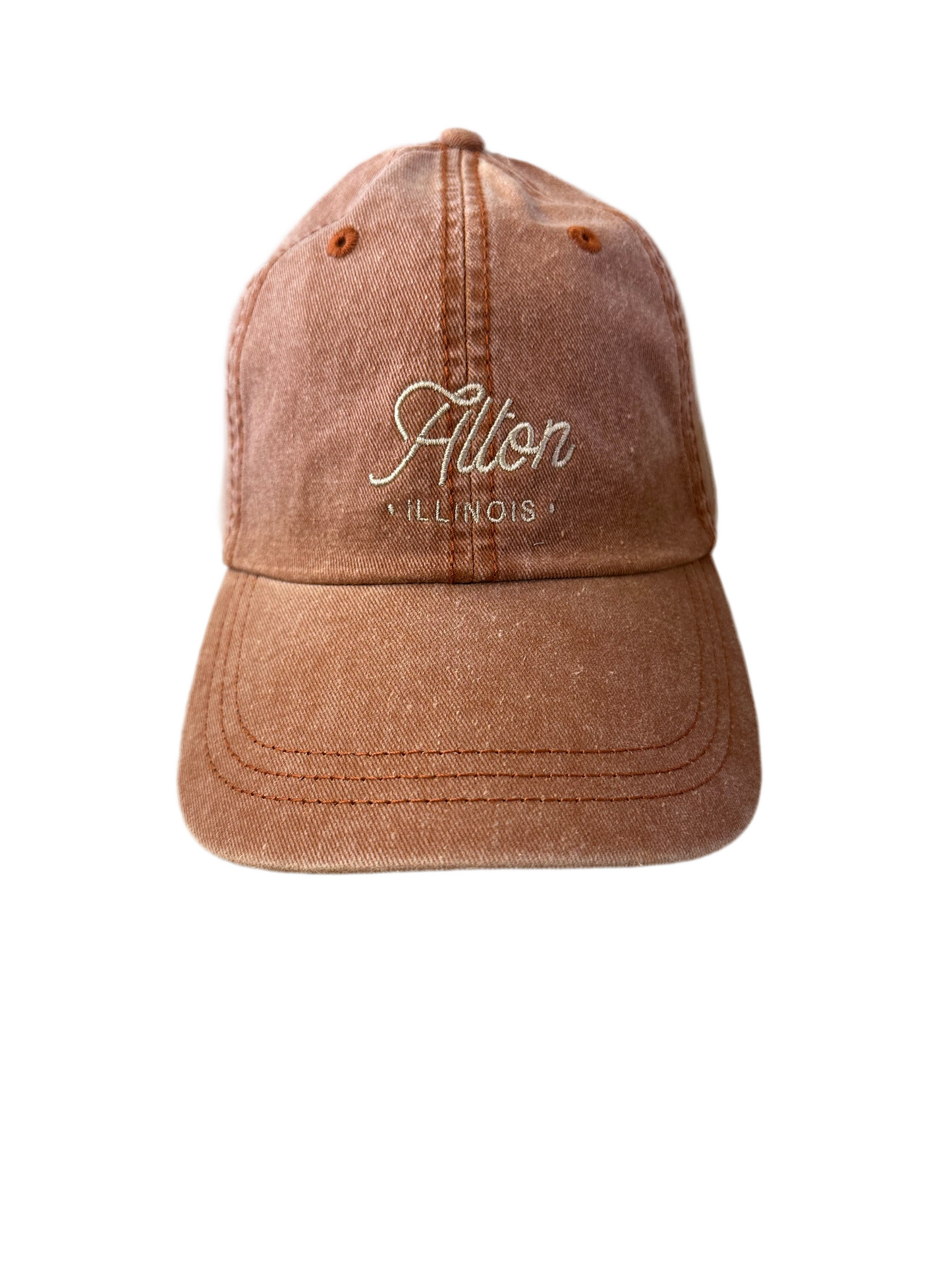 Alton Illinois Script Baseball Hat - Autumn - Ruff House Print Shop