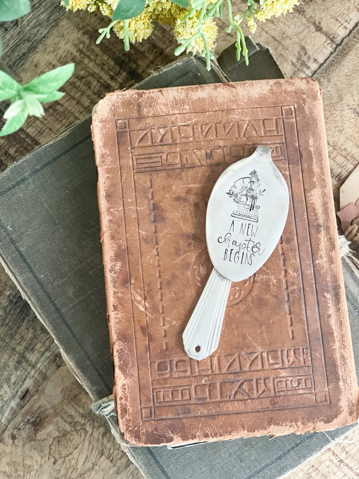 A New Chapter Begins - Bookmark from Vintage Spoon - The Sassy Barn