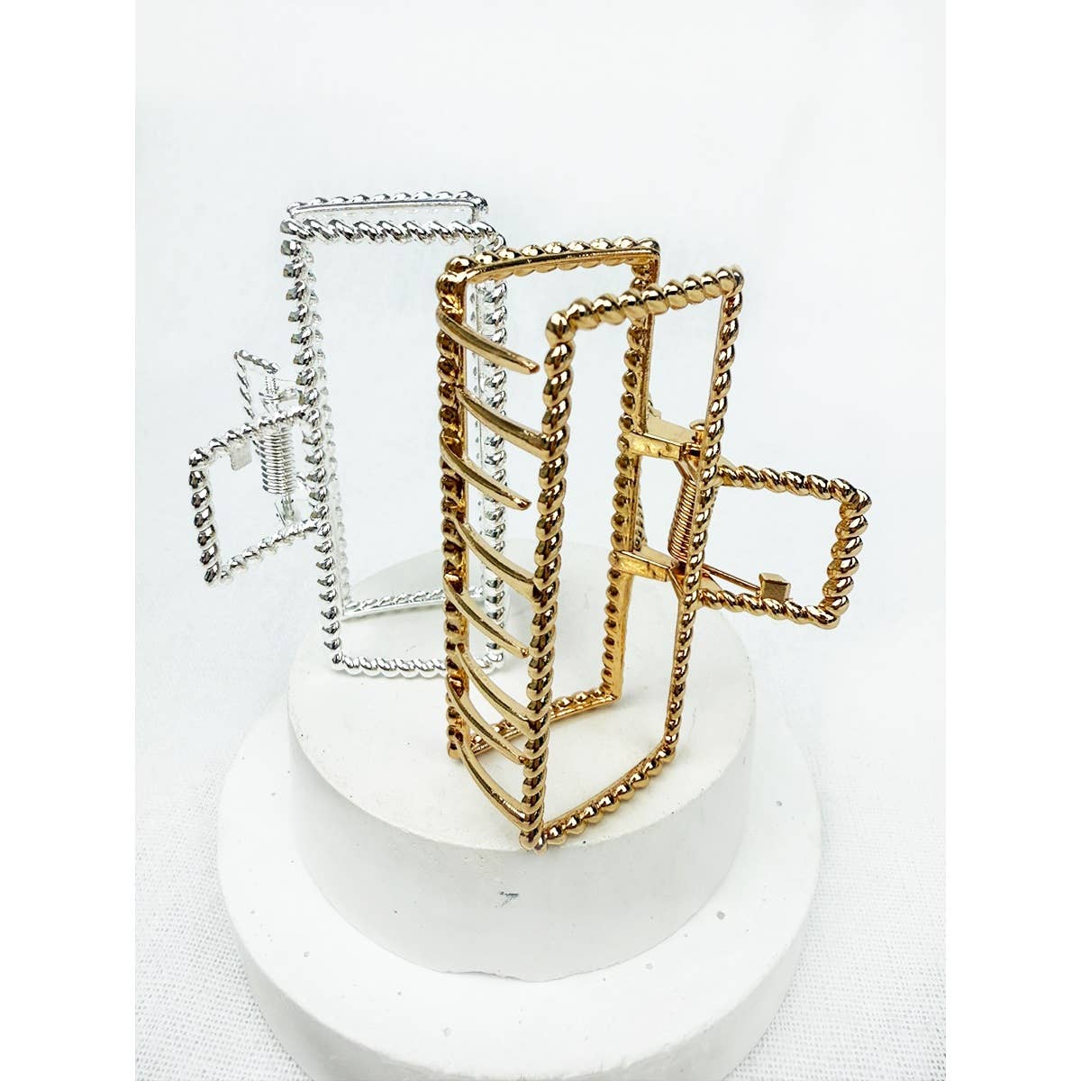 Metal Rectangle Hair Claw Clip