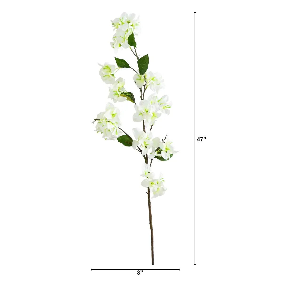 47’’ Artificial Bougainvillea Flower Stems - Set of 3 - Nearly Natural