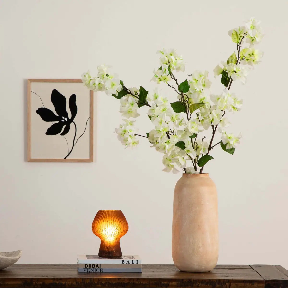 47’’ Artificial Bougainvillea Flower Stems - Set of 3 - Nearly Natural