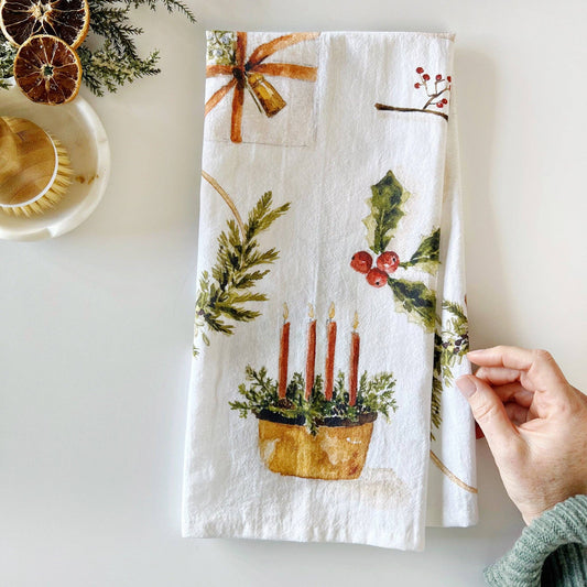 Christmas Tea Towel - Yuletide