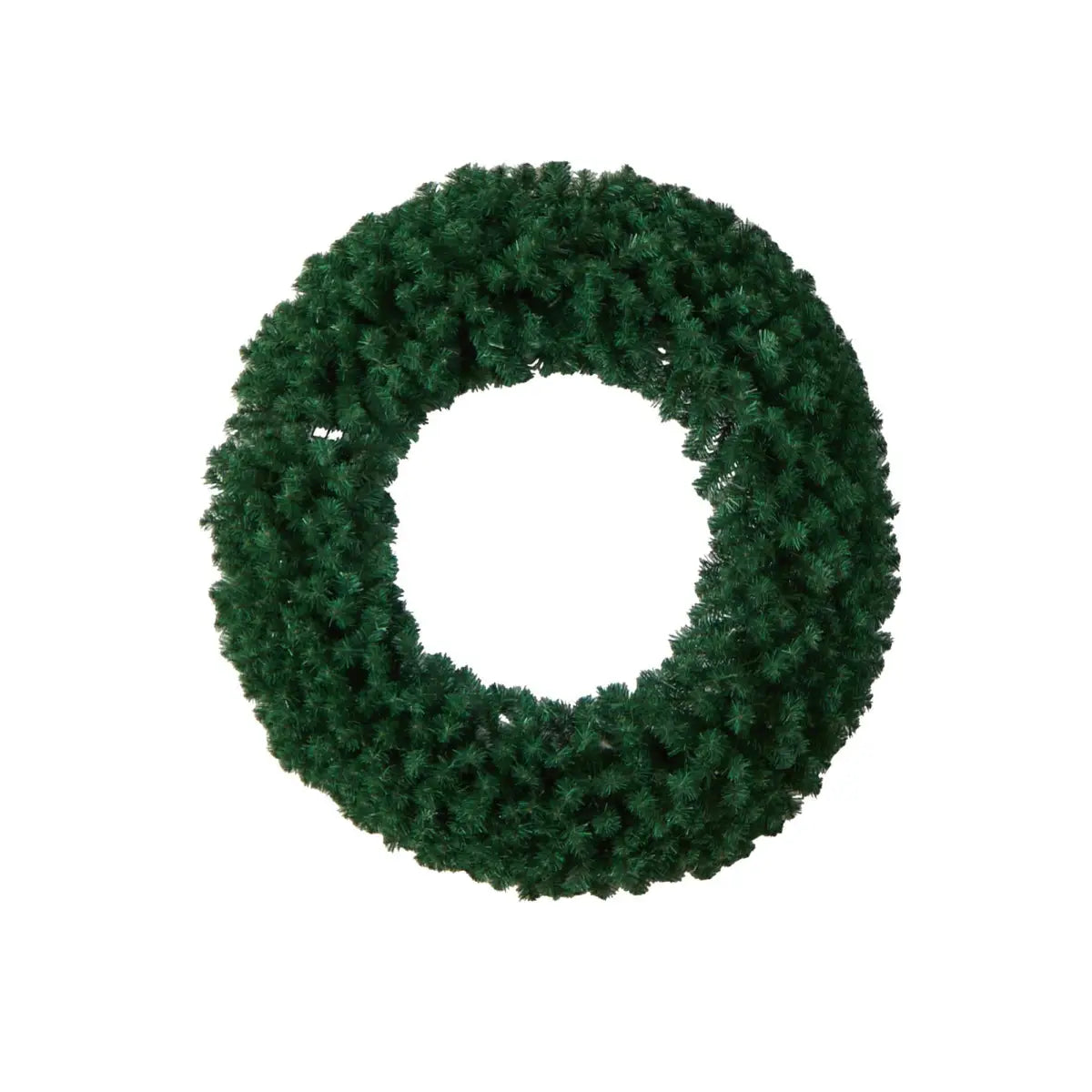 48” Large Artificial Christmas Wreath with 714 Bendable Branches and 200 Warm White LED Lights - Nearly Natural