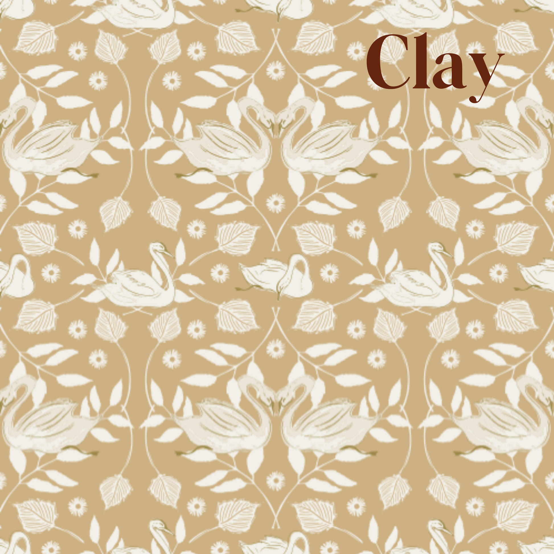 Sevan Wallpaper by Cassandra Zaniboni - Sample 1 foot by 1 foot / Clay - Loomwell Home Goods