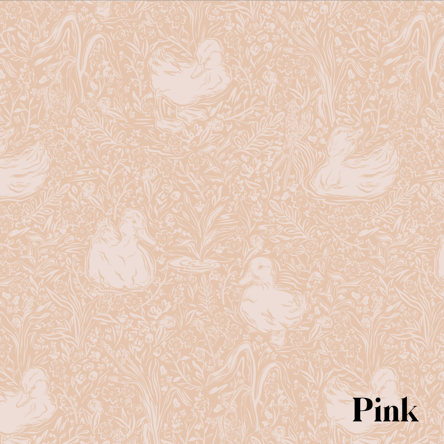 Hollingworth Wallpaper by Aubrey Fairchild - Sample 1 foot by 1 foot / Pink - Loomwell Home Goods