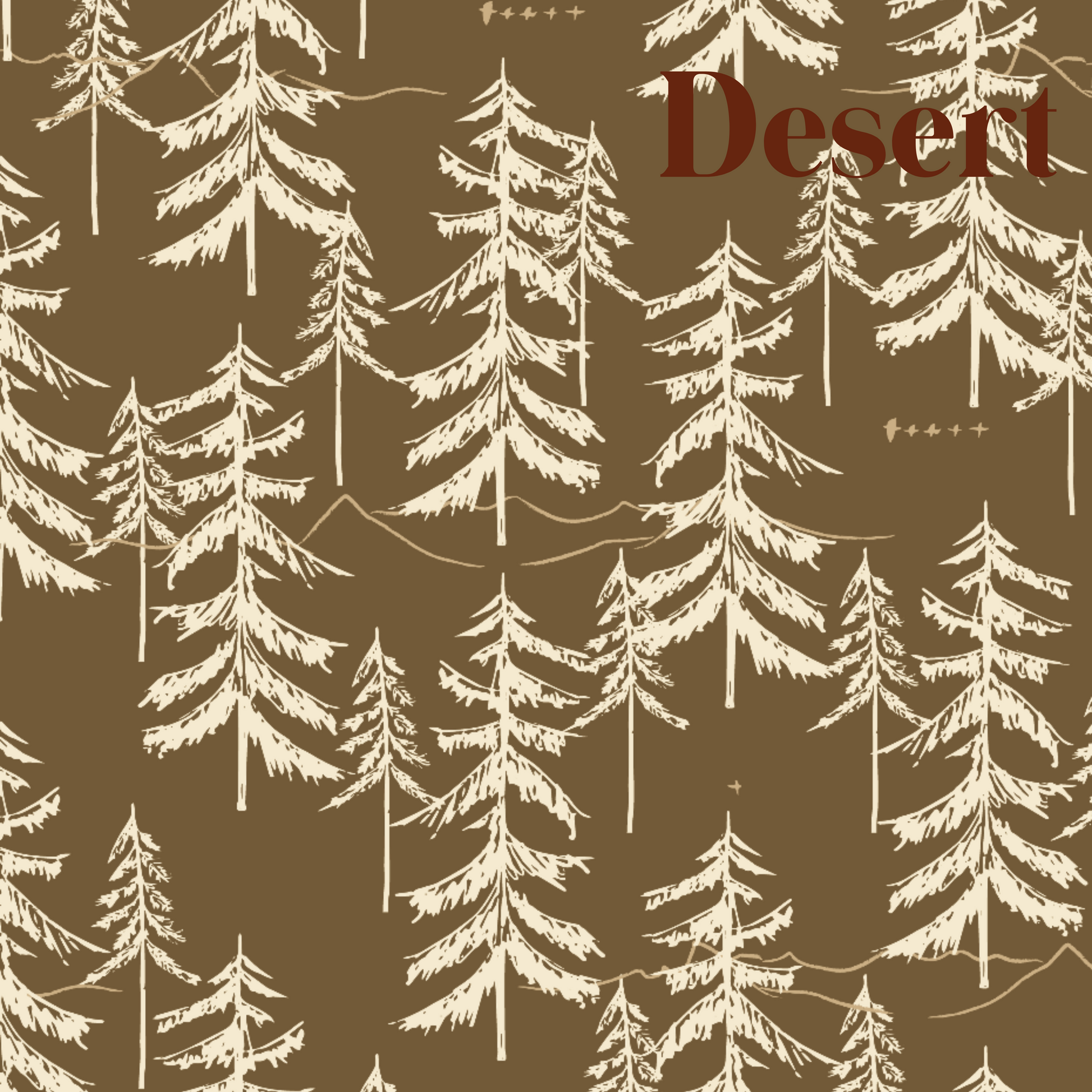 Cascade Wallpaper by Cassandra Zaniboni - Sample 1 foot by 1 foot / Desert - Loomwell Home Goods