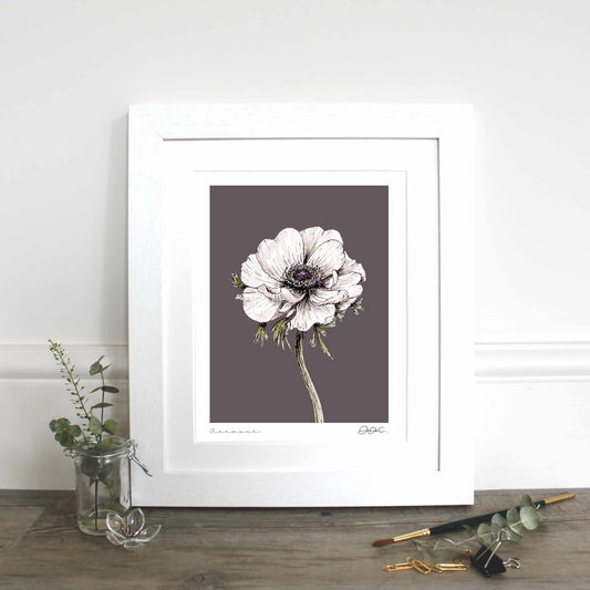 Fine Art Print - Anemone - 11X14" Mounted