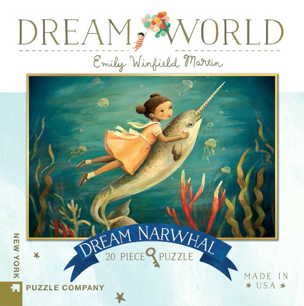 Dream Narwhal by Emily Winfield Martin - 20 Piece Mini Puzzle