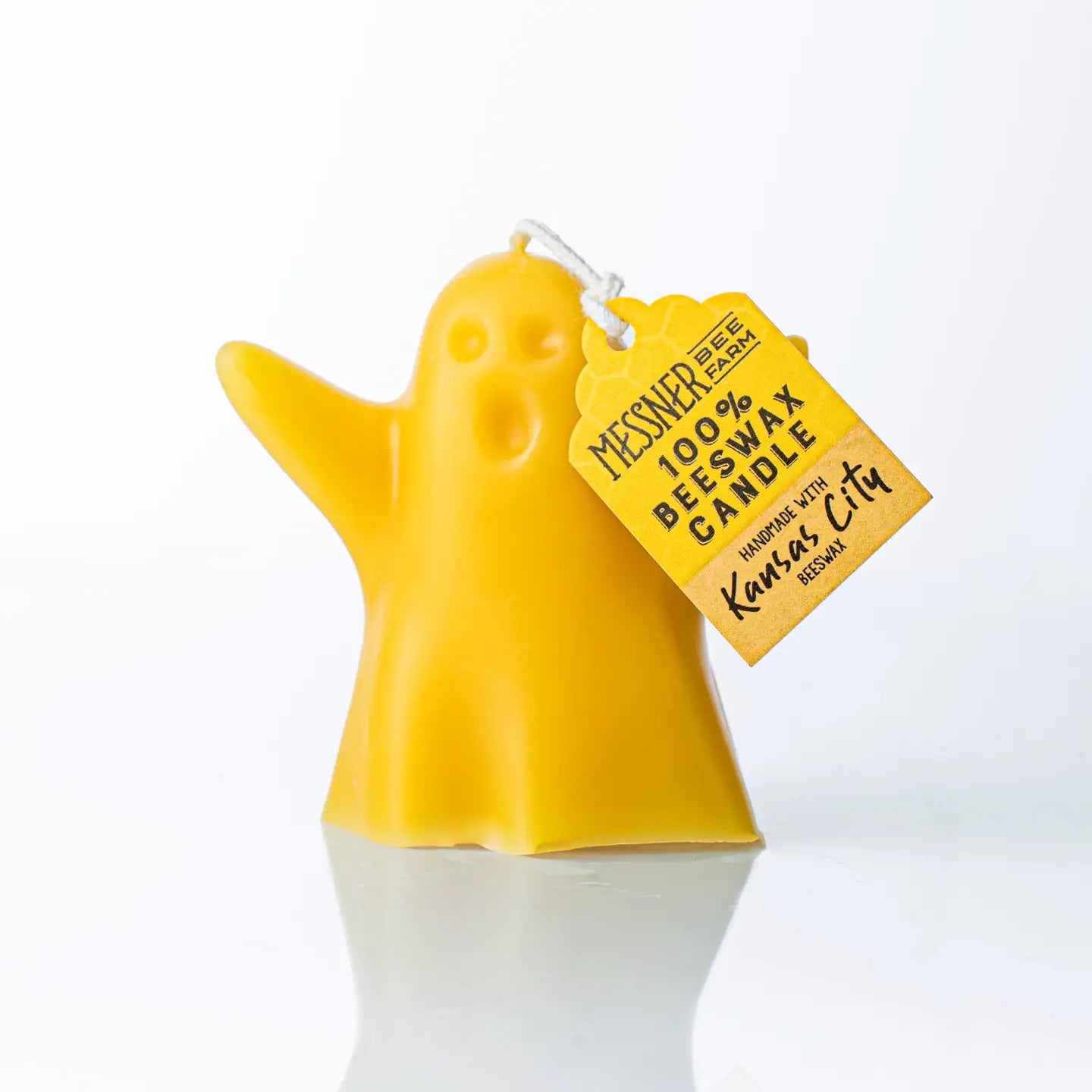 Ghost Candle - 100% Beeswax - Handmade