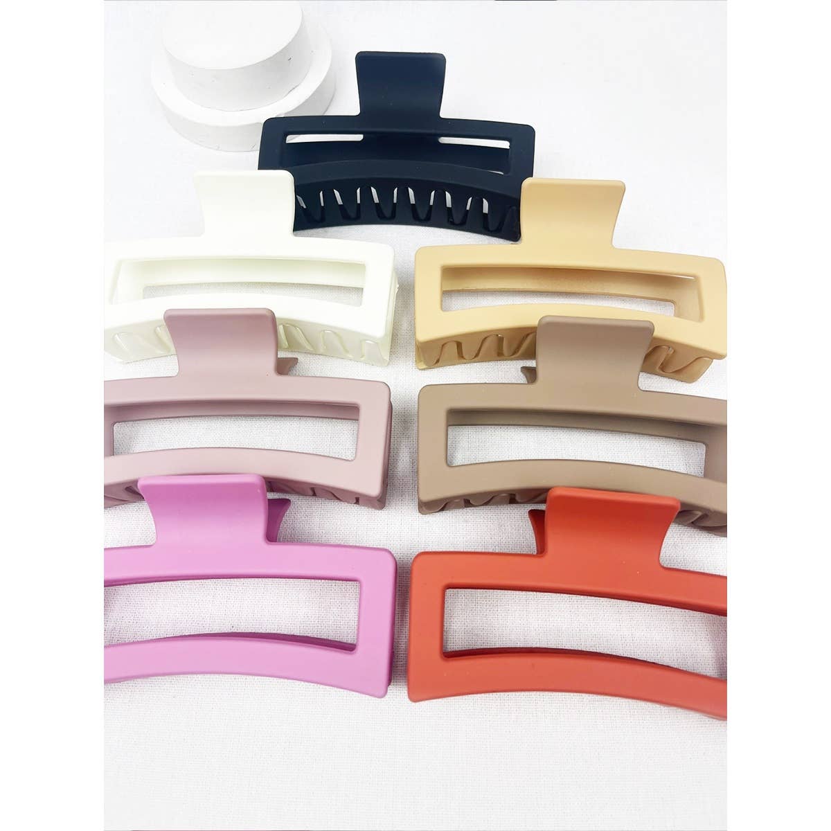 Jumbo Rectangle Hair Claw Clip - Black - Love and Repeat