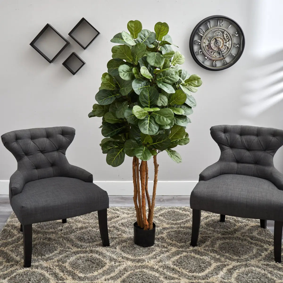 5’ Artificial Fiddle Leaf Fig Tree - Nearly Natural
