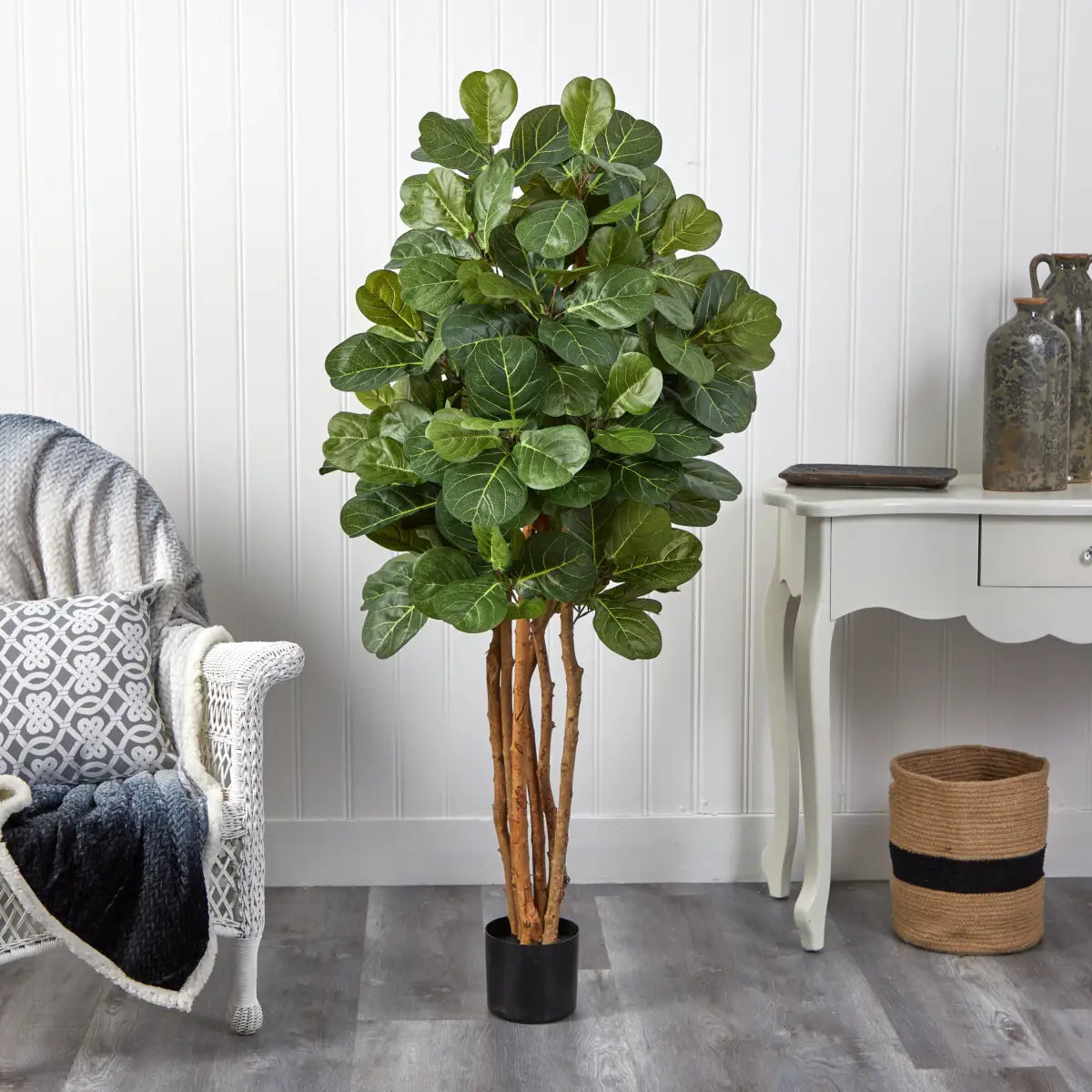 5’ Artificial Fiddle Leaf Fig Tree - Nearly Natural