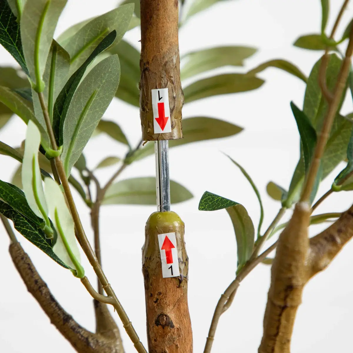 5’ Artificial Olive Tree with Natural Trunk - Nearly Natural
