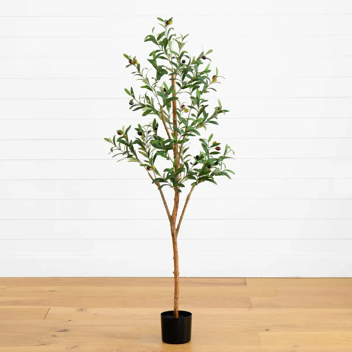 5’ Artificial Olive Tree with Natural Trunk - Nearly Natural