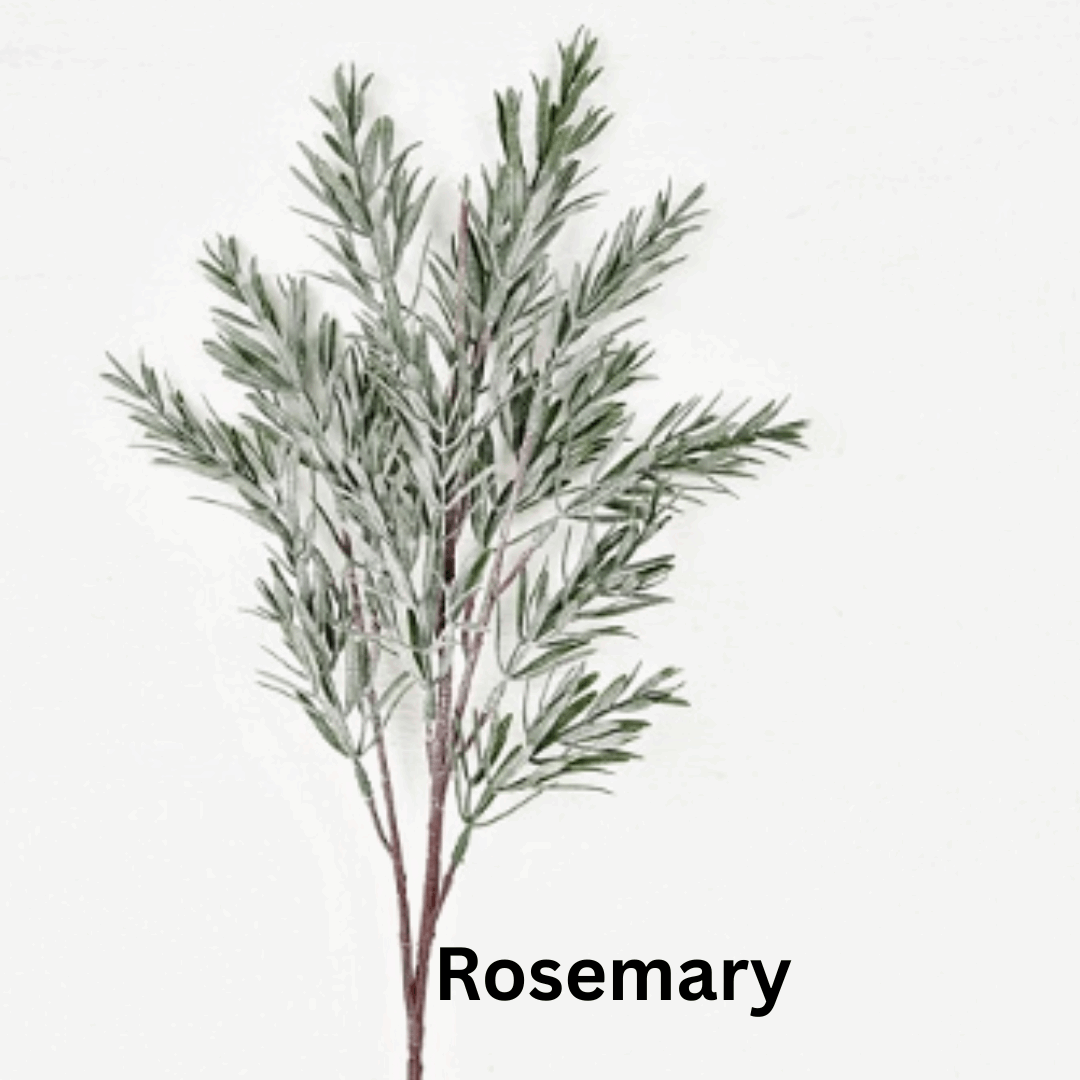 Floral Spray - Mistletoe or Rosemary - Frosted Rosemary - Your Heart’s Content