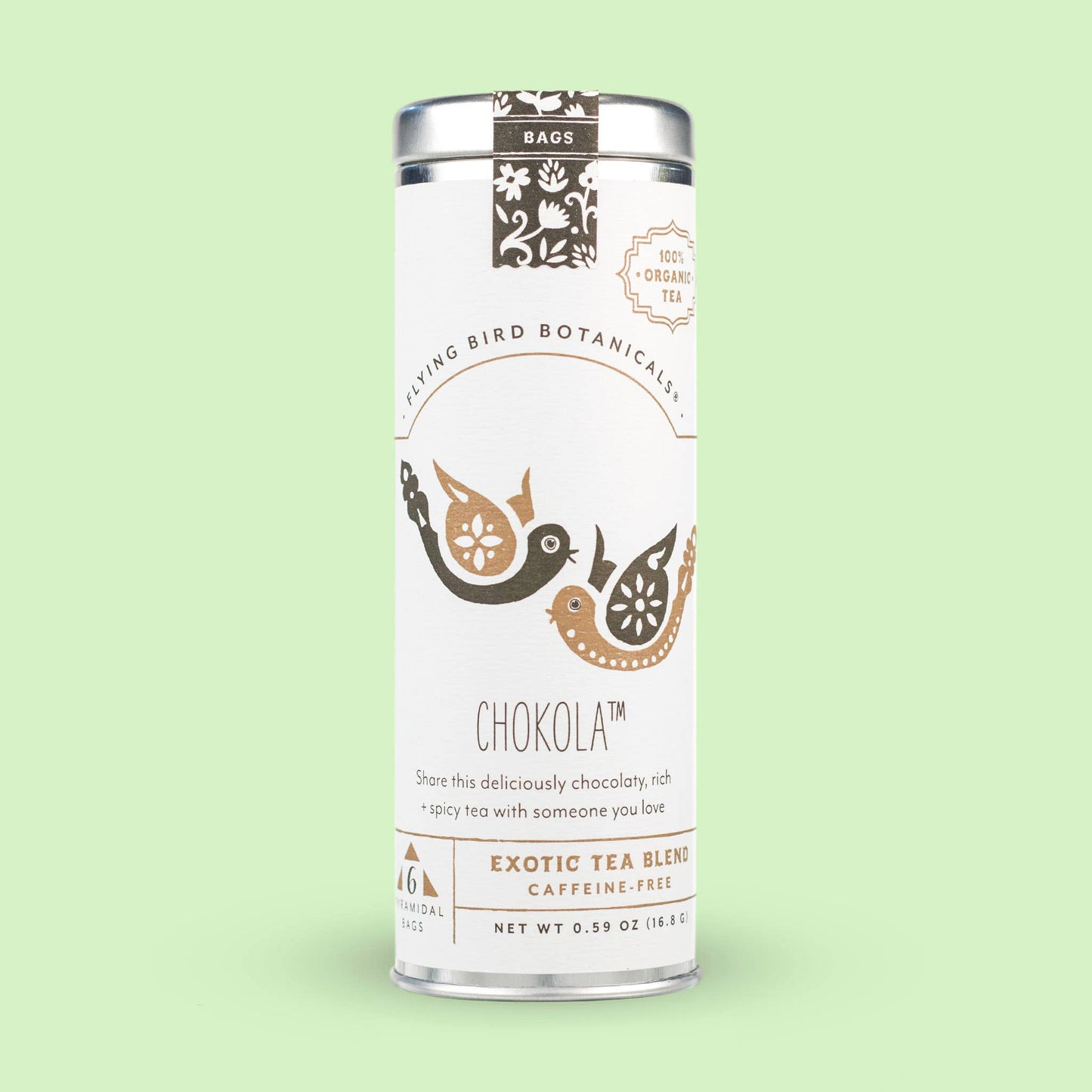 Chokola Chocolate Tea - 6 Tea Bag Tin