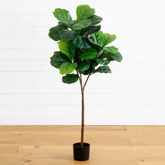 54” Fiddle Leaf Artificial Tree (Real Touch) - Nearly Natural