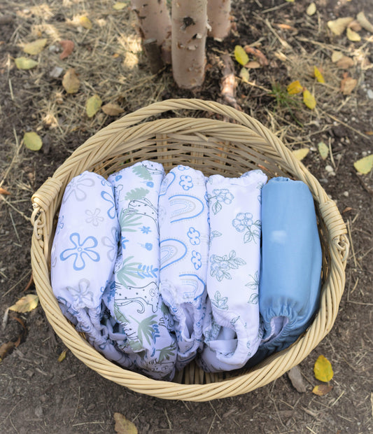 Earth & Pebble One Size Diaper Cover - Serenity Collection