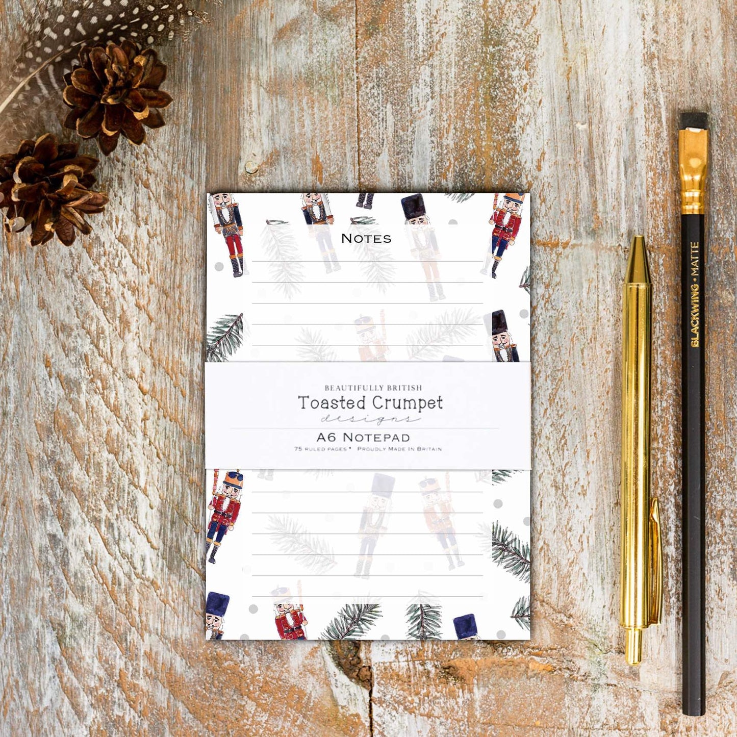 Jotter Notepad - Nutcracker - Christmas - Toasted Crumpet