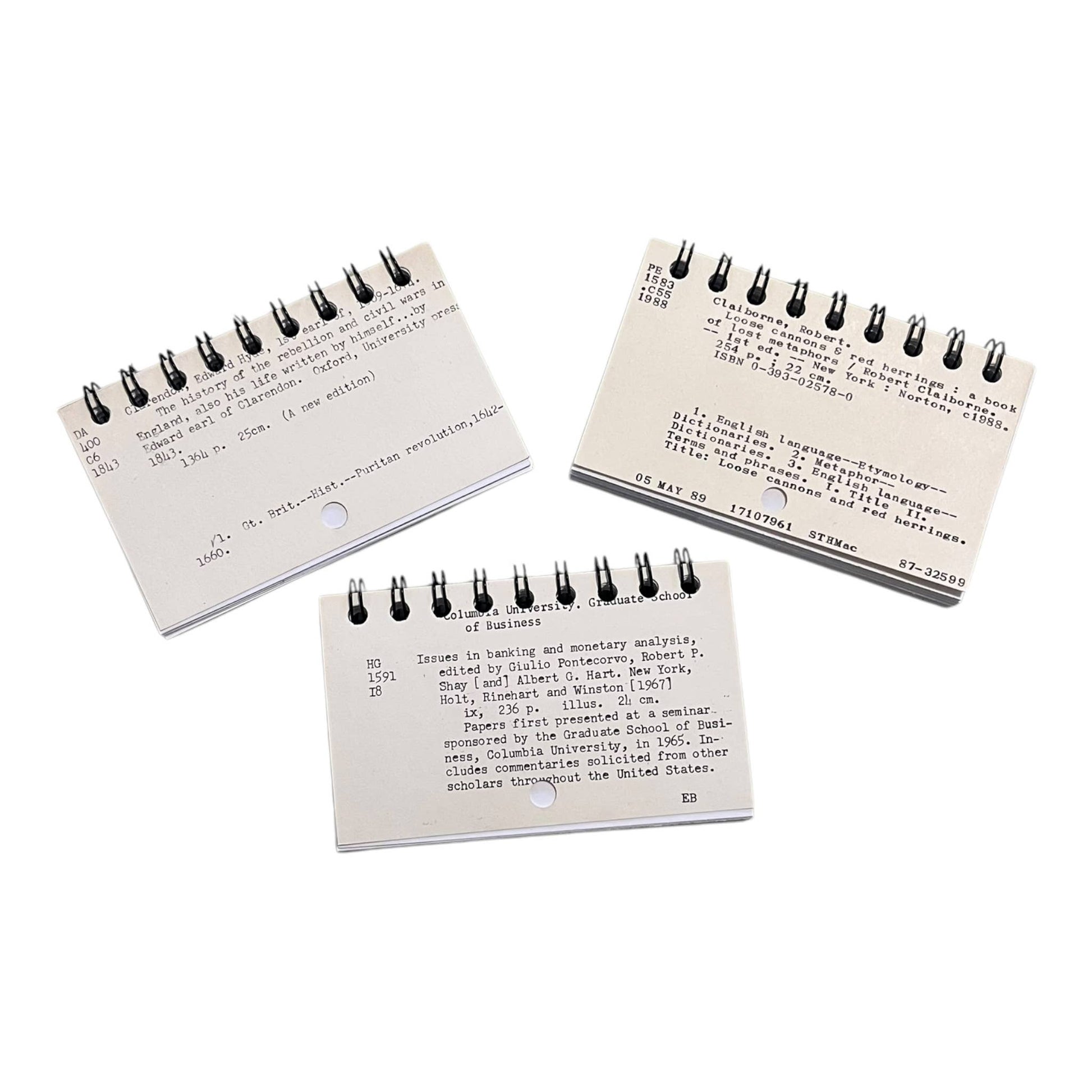 Upcycled Library Themed Mini Bullet Journal