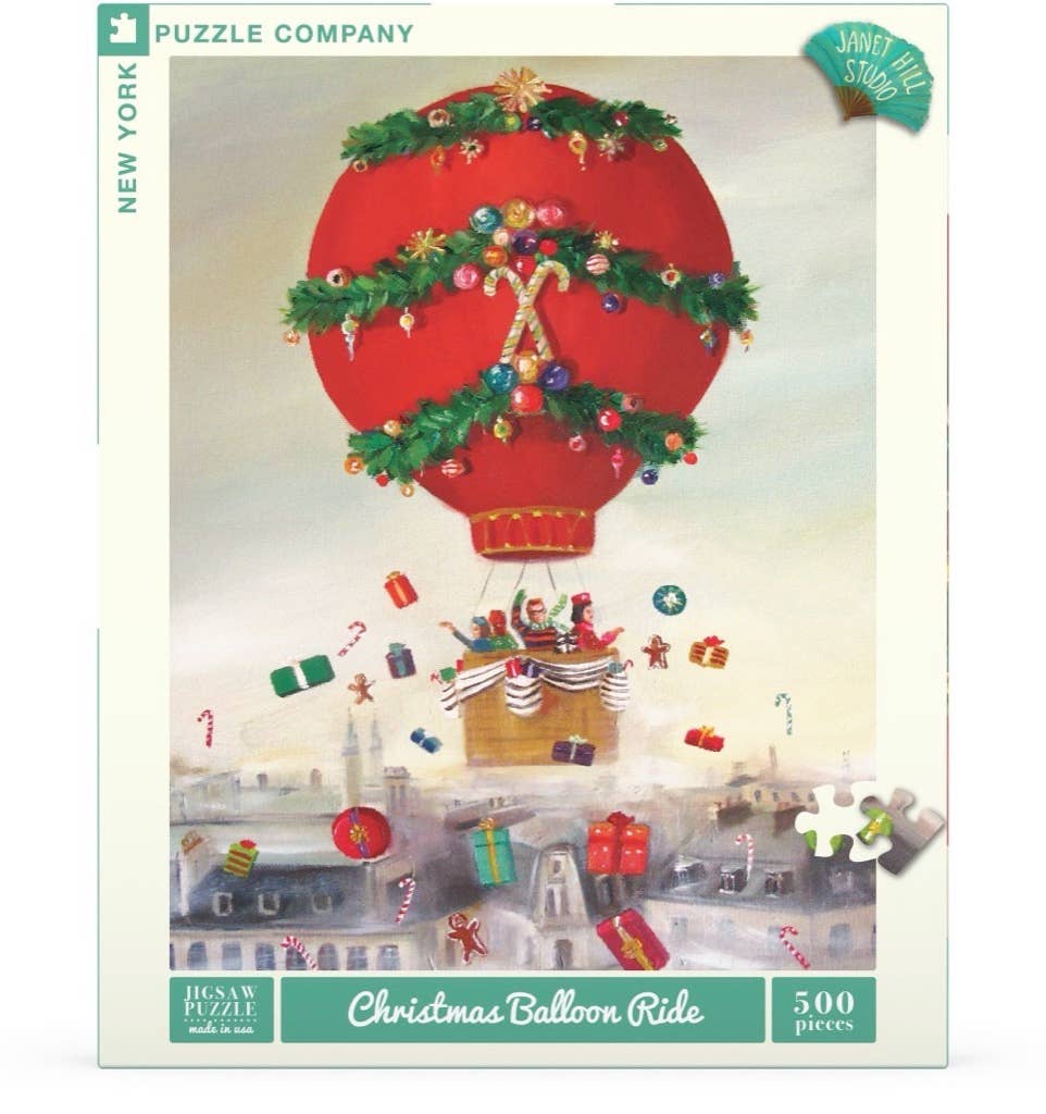 Jigsaw Puzzle - Christmas Balloon Ride - Janet Hill - 500 Piece