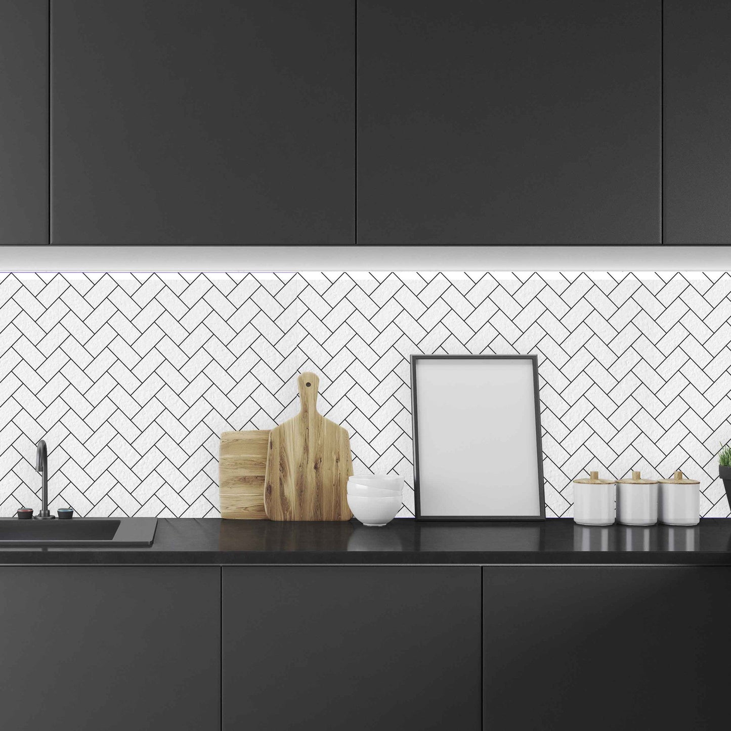 Herringbone Backsplash