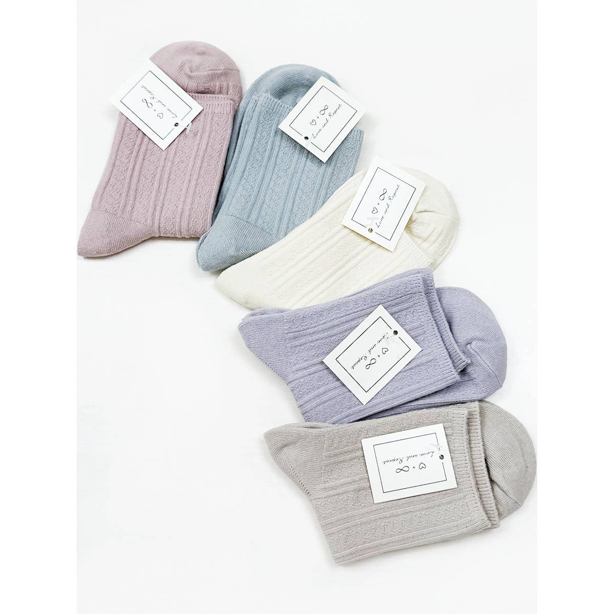 Soft Pastel Everyday Socks - Love and Repeat