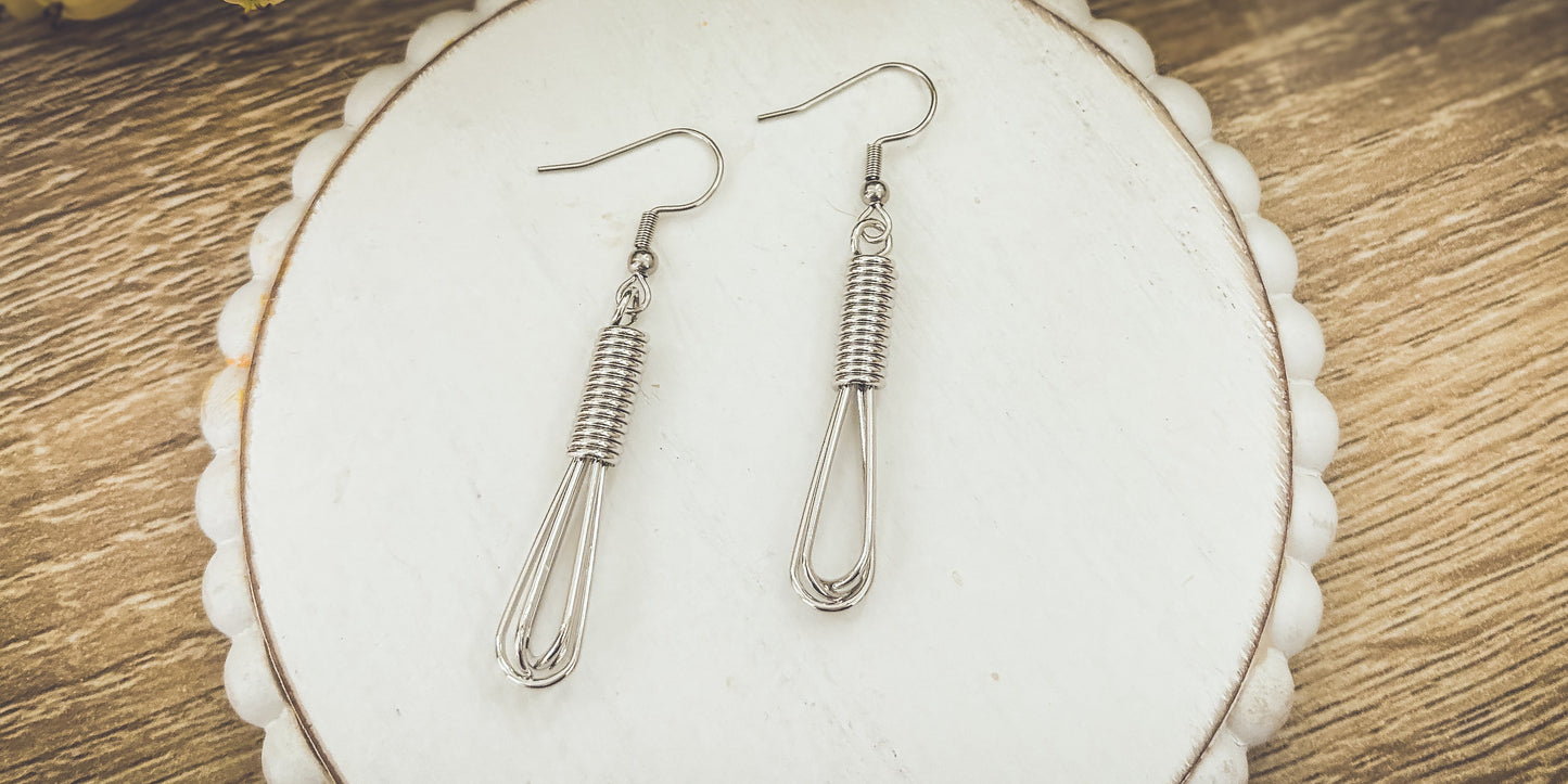 Adorable Baking Whisk Earrings