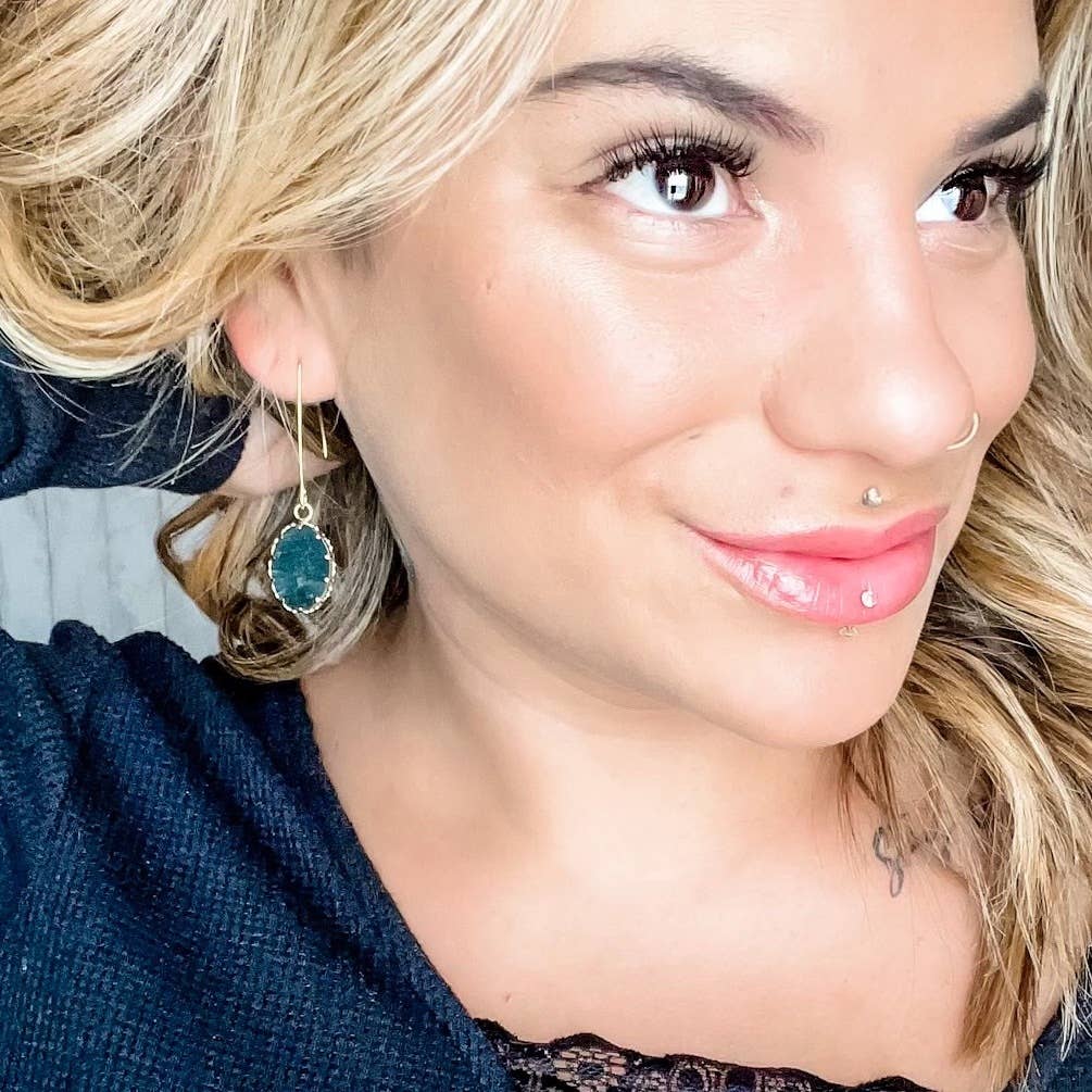 ’Worthy’ Earrings in Sodalite