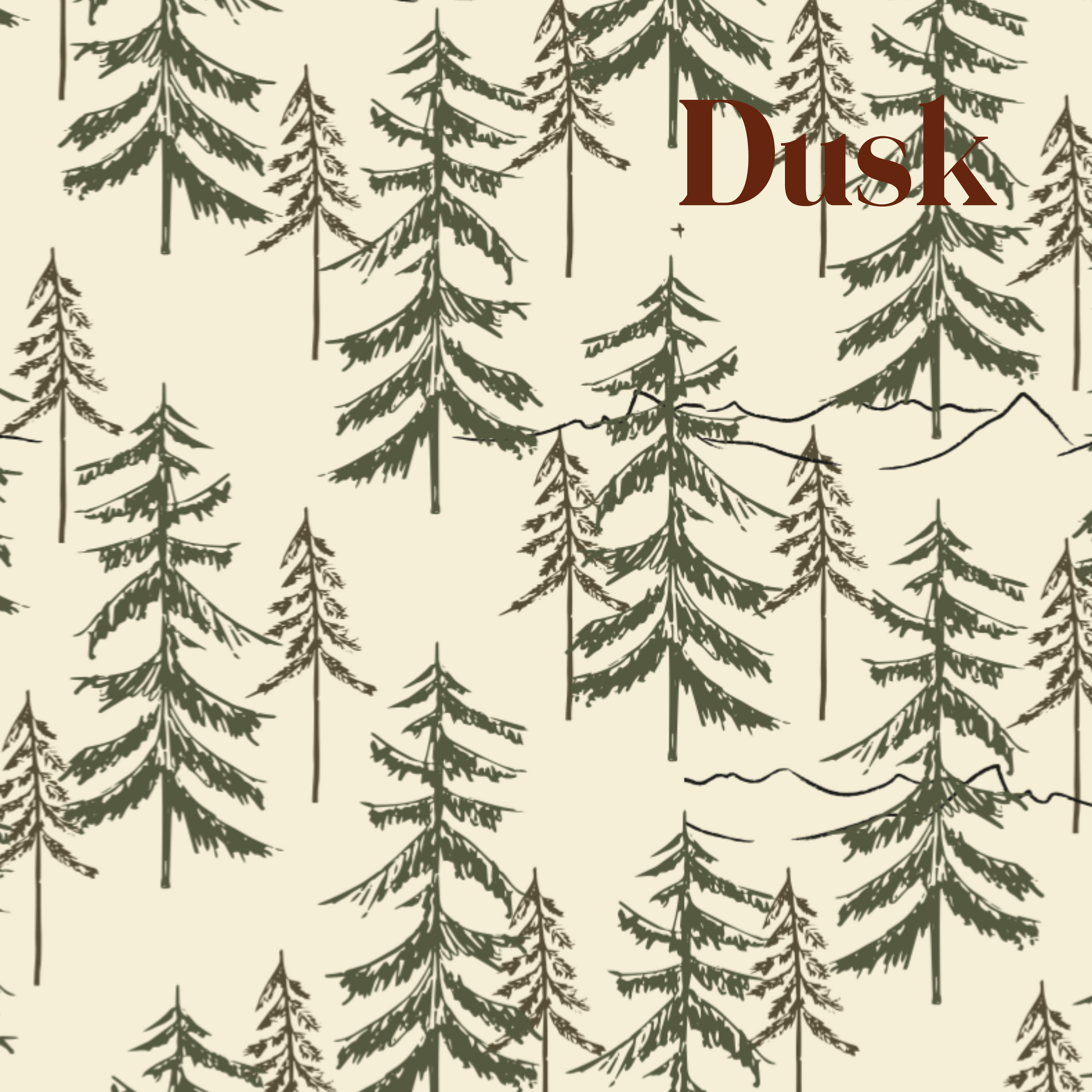 Cascade Wallpaper by Cassandra Zaniboni - Sample 1 foot by 1 foot / Dusk - Loomwell Home Goods