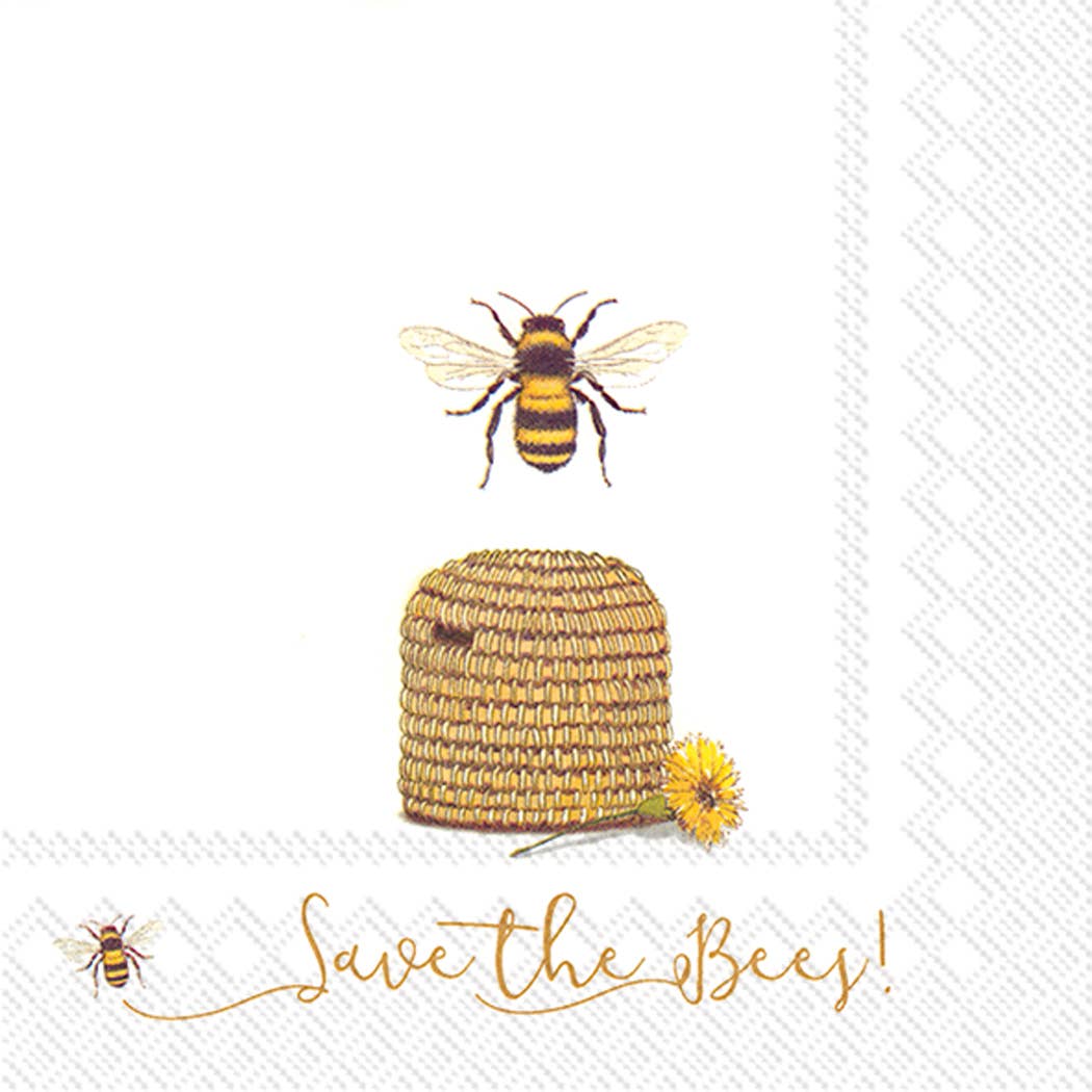 Servilletas de papel para el almuerzo - Save the Bees