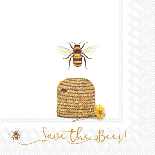 Servilletas de papel para el almuerzo - Save the Bees