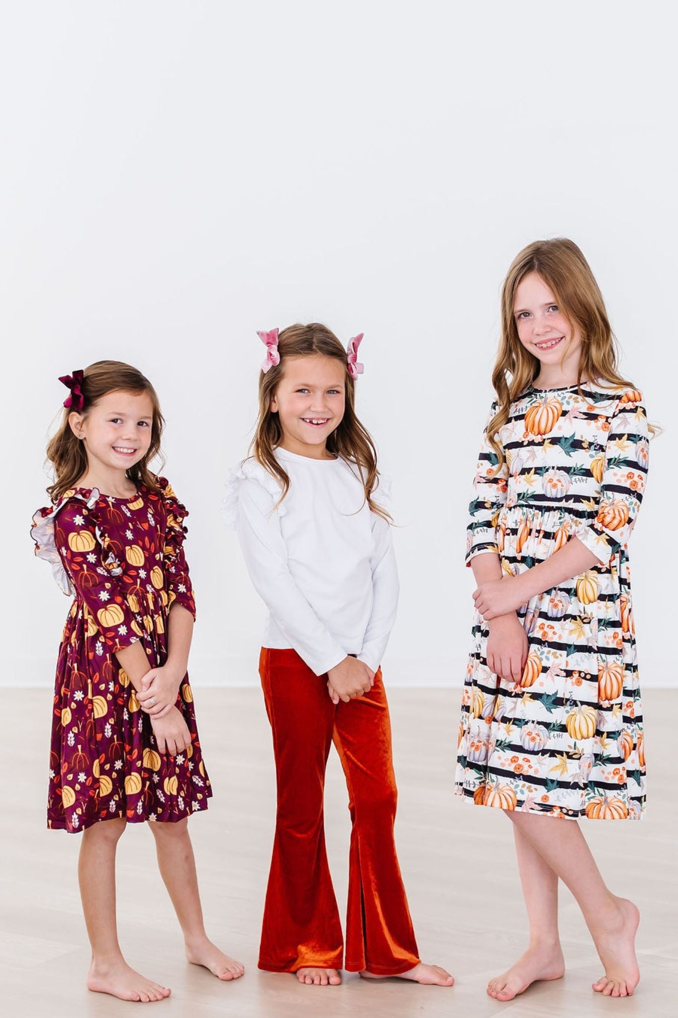 Pumpkin Patch Fall Ruffle Twirl Dress - Mila & Rose ®