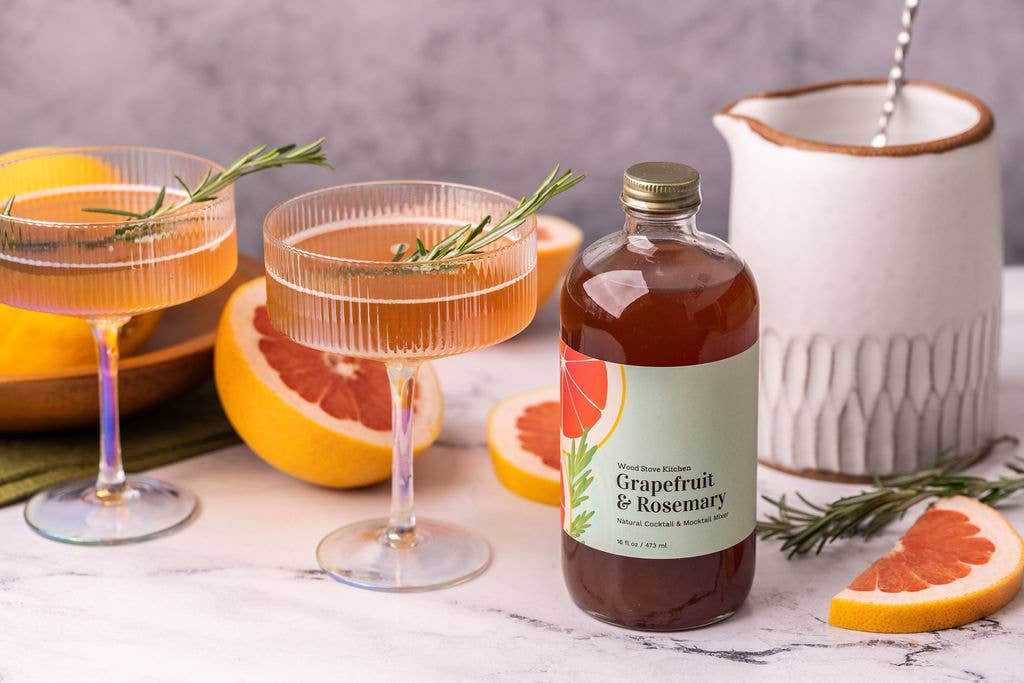 Grapefruit Rosemary Cocktail and Mocktail Mixer